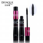 BIOAQUA Brand 2pcs/set Black Mascara Waterproof Silk Fiber Volume Double Effect Long Lasting Lengthening Curling Eyes Makeup