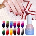 BORN PRETTY 10ML Thermal Nail Gel Polish 3 in 1 Temperature Color Changing Nail Art Soak Off UV Gel Varnish Long Lasting Gel