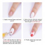 BORN PRETTY Blossom Nail Gel Polish 10ml White Clear Soak off UV Gel Lacquer Magic Blooming Color UV Nail Gel Varnish
