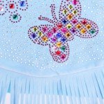 Baby Girl Cute Tassel Bags Diamond Butterfly Mini Shoulder Bags for children girls School Bags Princess cross body clutch bag