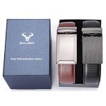 Belt for Men,Bulliant Men's Click Ratchet Belt Of Genuine Leather,Trim to Fit