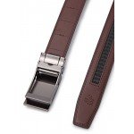 Belt for Men,Bulliant Men's Click Ratchet Belt Of Genuine Leather,Trim to Fit
