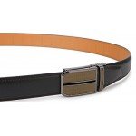 Belt for Men,Bulliant Men's Click Ratchet Belt Of Genuine Leather,Trim to Fit
