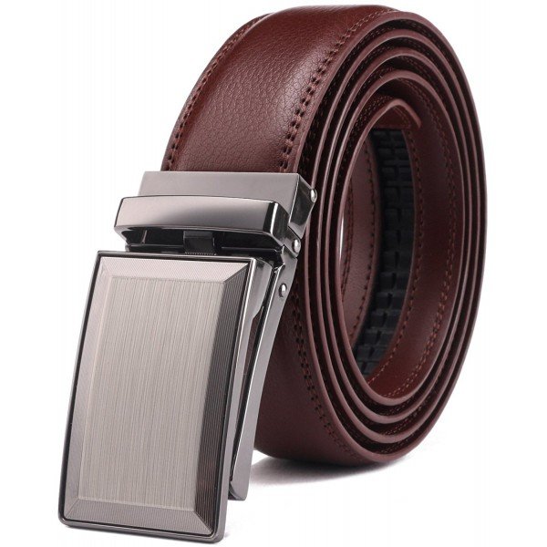 Belt for Men,Bulliant Men's Click Ratchet Belt Of Genuine Leather,Trim to Fit