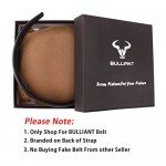 Belt for Men,Bulliant Men's Click Ratchet Belt Of Genuine Leather,Trim to Fit