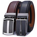 Belt for Men,Bulliant Men's Click Ratchet Belt Of Genuine Leather,Trim to Fit