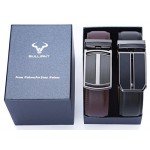 Belt for Men,Bulliant Men's Click Ratchet Belt Of Genuine Leather,Trim to Fit