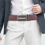 Belt for Men,Bulliant Men's Click Ratchet Belt Of Genuine Leather,Trim to Fit