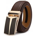 Belt for Men,Bulliant Men's Click Ratchet Belt Of Genuine Leather,Trim to Fit