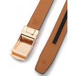 Belt for Men,Bulliant Men's Click Ratchet Belt Of Genuine Leather,Trim to Fit