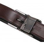 Beltox Fine Men's Dress Belt Leather Reversible 1.25" Wide Rotated Buckle Gift Box
