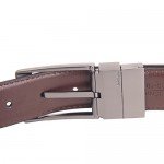 Beltox Fine Men's Dress Belt Leather Reversible 1.25" Wide Rotated Buckle Gift Box