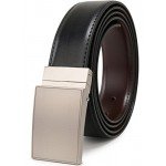 Beltox Fine Men's Dress Belt Leather Reversible 1.25" Wide Rotated Buckle Gift Box