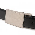 Beltox Fine Men's Dress Belt Leather Reversible 1.25" Wide Rotated Buckle Gift Box