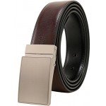 Beltox Fine Men's Dress Belt Leather Reversible 1.25" Wide Rotated Buckle Gift Box