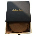 Beltox Fine Men's Dress Belt Leather Reversible 1.25" Wide Rotated Buckle Gift Box