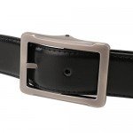 Beltox Fine Men's Dress Belt Leather Reversible 1.25" Wide Rotated Buckle Gift Box