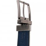 Beltox Fine Men's Dress Belt Leather Reversible 1.25" Wide Rotated Buckle Gift Box