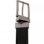 Beltox Fine Men's Dress Belt Leather Reversible 1.25" Wide Rotated Buckle Gift Box