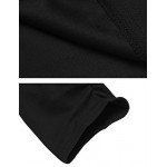 Beyove Women's 3/4 Ruched Sleeve Open Front Lightweight Work Office Blazer Jacket