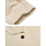 Beyove Women's 3/4 Ruched Sleeve Open Front Lightweight Work Office Blazer Jacket