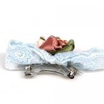 Bling Rhinestone Luxury Pet Puppy dog cat Hairpin hair bows tie dog lace Hair Clips Pet Dog Grooming Pet hair accessories Pack Of 2