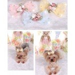 Bling Rhinestone Luxury Pet Puppy dog cat Hairpin hair bows tie dog lace Hair Clips Pet Dog Grooming Pet hair accessories Pack Of 2
