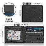 Bryker Hyde 2 ID Window RFID Wallet for Men, Executive Bifold Top Flip Wallet, Sleek and Stylish Gift for Men, Multi Card Extra Capacity Travel Wallet