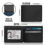 Bryker Hyde 2 ID Window RFID Wallet for Men, Executive Bifold Top Flip Wallet, Sleek and Stylish Gift for Men, Multi Card Extra Capacity Travel Wallet
