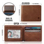 Bryker Hyde 2 ID Window RFID Wallet for Men, Executive Bifold Top Flip Wallet, Sleek and Stylish Gift for Men, Multi Card Extra Capacity Travel Wallet