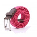 Canvas Elastic Fabric Woven Stretch Multicolored Braided Belts