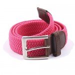 Canvas Elastic Fabric Woven Stretch Multicolored Braided Belts