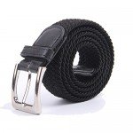Canvas Elastic Fabric Woven Stretch Multicolored Braided Belts