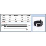 Canvas Elastic Fabric Woven Stretch Multicolored Braided Belts