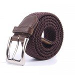 Canvas Elastic Fabric Woven Stretch Multicolored Braided Belts