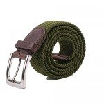Canvas Elastic Fabric Woven Stretch Multicolored Braided Belts