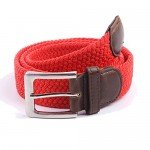 Canvas Elastic Fabric Woven Stretch Multicolored Braided Belts