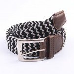Canvas Elastic Fabric Woven Stretch Multicolored Braided Belts