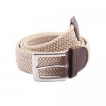 Canvas Elastic Fabric Woven Stretch Multicolored Braided Belts