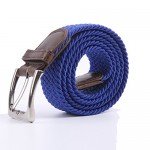Canvas Elastic Fabric Woven Stretch Multicolored Braided Belts