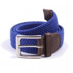 Canvas Elastic Fabric Woven Stretch Multicolored Braided Belts