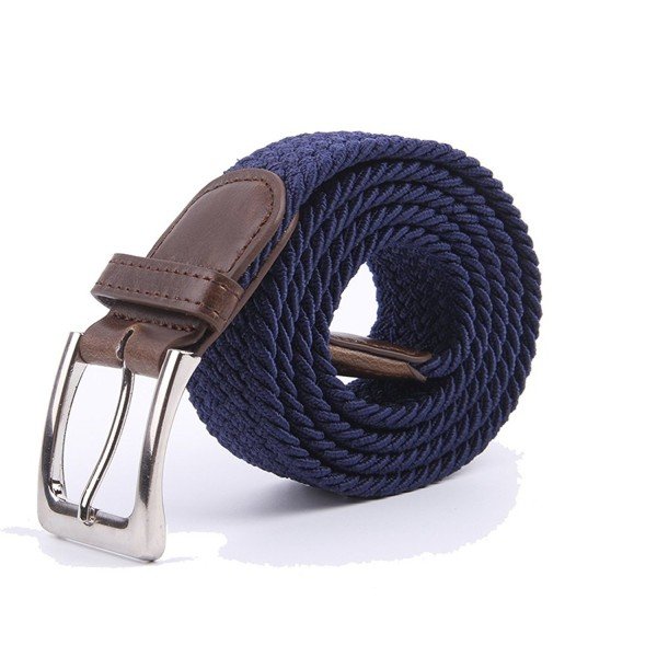 Canvas Elastic Fabric Woven Stretch Multicolored Braided Belts