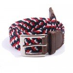 Canvas Elastic Fabric Woven Stretch Multicolored Braided Belts