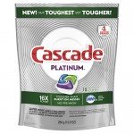 Cascade Platinum ActionPacs Dishwasher Detergent, Fresh, 62 count (Packaging May Vary)