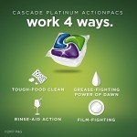 Cascade Platinum ActionPacs Dishwasher Detergent, Fresh, 62 count (Packaging May Vary)