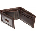 Columbia Men's Leather Slim Traveler Bifold Wallet