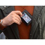 Compact RFID Card Sleeve Wallet Premium Leather Money Clip Card Holder 10 Cards