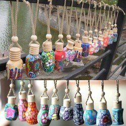 Creative 1Pcs Portable Bottle Perfume Gift Fragrance Hanging Diffuser Car Air Freshener Empty Perfume Bottle Refillable Bottles