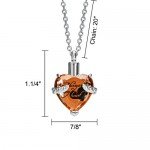 Cremation Urn Necklace for Ashes "With Beautiful Gift Box" Urn Pendant Memorial Keepsake Cremation Jewelry