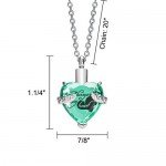 Cremation Urn Necklace for Ashes "With Beautiful Gift Box" Urn Pendant Memorial Keepsake Cremation Jewelry